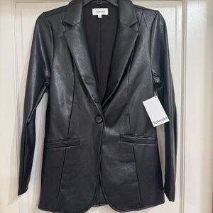NEW with Tags Splendid Black Leather Classic Jacket sz S